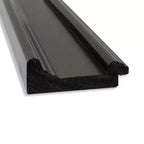 Specchio da parete rettangolare 34"x28" in bronzo, con cornice in polistirolo non smussata, stile moderno
