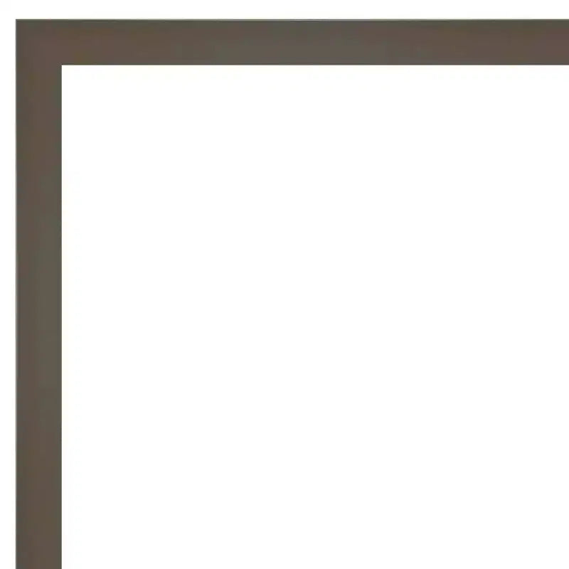 Specchio da parete per bagno Svelte grigio argilla non smussato 30" x 24"