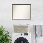 Specchio da parete per bagno Svelte grigio argilla non smussato 30" x 24"