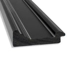 Specchio a figura intera nero 20"x54" con bordo non smussato da appendere alla porta -: Sopraporta, nessun assemblaggio richiesto