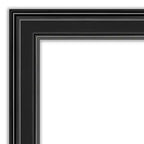 Specchio a figura intera nero 20"x54" con bordo non smussato da appendere alla porta -: Sopraporta, nessun assemblaggio richiesto