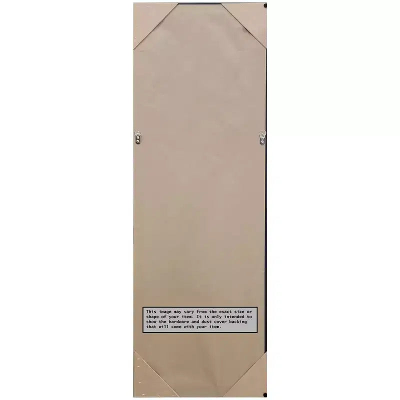 Specchio a figura intera nero 20"x54" con bordo non smussato da appendere alla porta -: Sopraporta, nessun assemblaggio richiesto