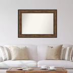 Specchio da parete in bronzo per sala da ballo senza smussatura da 112 x 81 cm -: Cornice in polistirene, arredamento moderno
