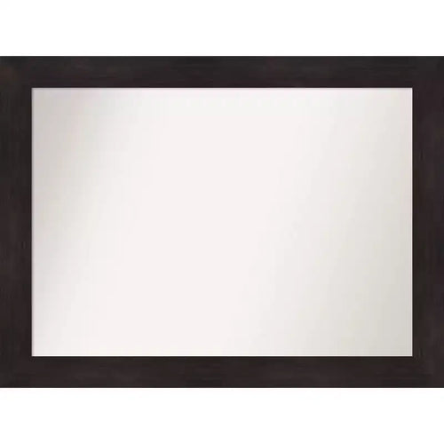 Amanti Art 44"x33" Non-Beveled Espresso Wall Mirror: Modern Decor, Includes Mounting Hardware