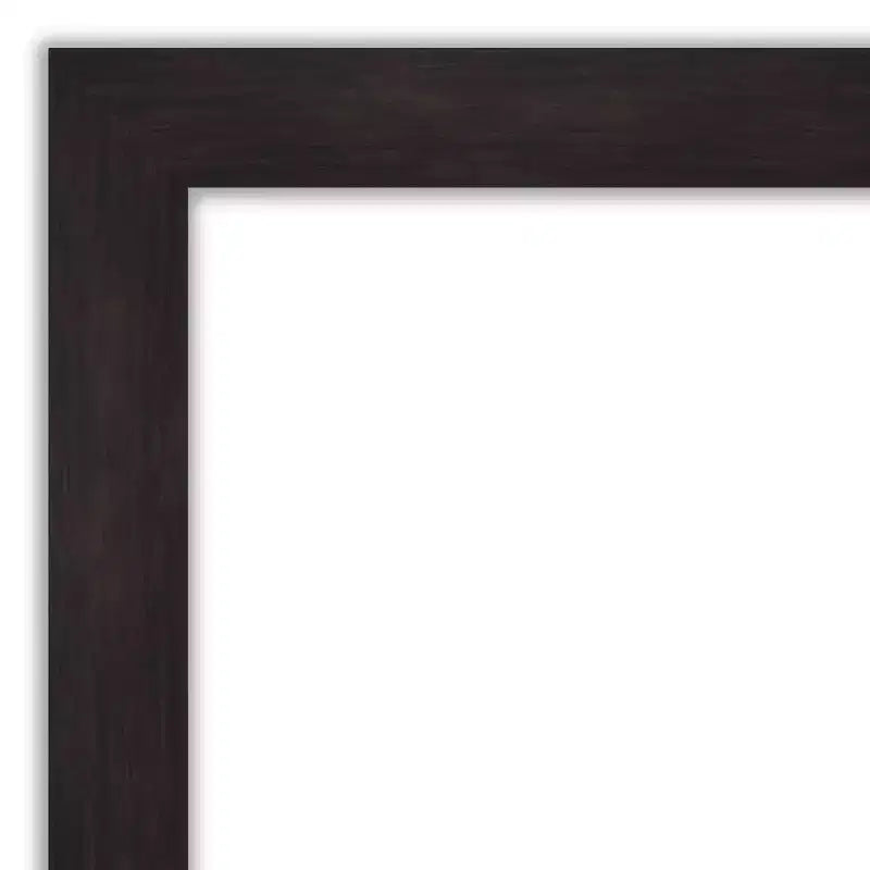 Specchio da parete espresso non smussato da 44"x33": Arredamento moderno, hardware di montaggio incluso