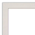 Specchio da parete per bagno stretto, rustico, non smussato, con doghe bianche, 40" x 28" -: Ferramenta di montaggio inclusa