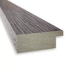 Specchio da parete rettangolare moderno 32" x 26" senza smussatura Pinstripe Plank Gray Narrow per bagno: Cornice in polistirene, da parete