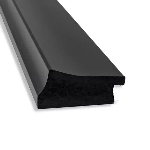 Specchio da parete nero stretto Grand non smussato 32" x 26"
