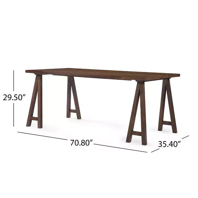 Set da pranzo Alexis a 7 pezzi in legno imbottito stile moderno di metà secolo