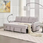 Divano a L convertibile HYLEORY con letto estraibile, divano letto con chaise longue reversibile per soggiorno, appartamento, camera da letto, ufficio