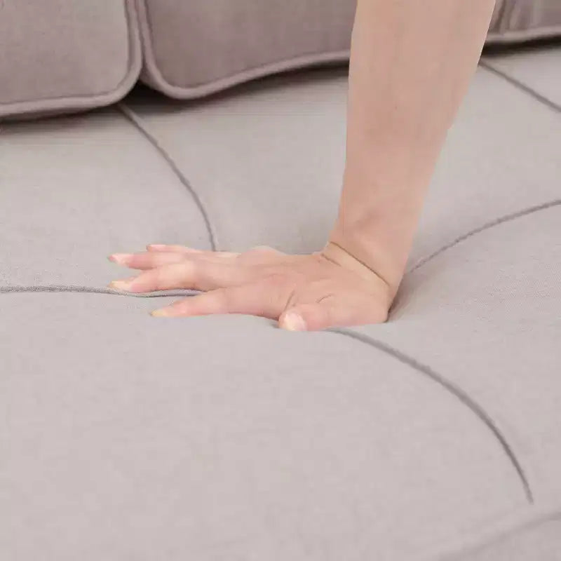 Divano a L convertibile HYLEORY con letto estraibile, divano letto con chaise longue reversibile per soggiorno, appartamento, camera da letto, ufficio