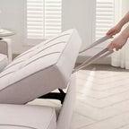 Divano a L convertibile HYLEORY con letto estraibile, divano letto con chaise longue reversibile per soggiorno, appartamento, camera da letto, ufficio