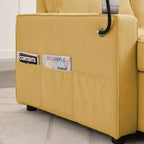 Divano a L convertibile HYLEORY con letto estraibile, divano letto con chaise longue reversibile per soggiorno, appartamento, camera da letto, ufficio