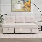 Divano a L convertibile HYLEORY con letto estraibile, divano letto con chaise longue reversibile per soggiorno, appartamento, camera da letto, ufficio