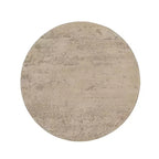 Tavolino rotondo color crema con base a piedistallo 22x22x25,5