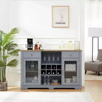Mobile Credenza Buffet 2 Cassetti 2 Ante, Mobile Bar Caffè, Scaffali Buffet Cucina Sala da Pranzo, Armadio Dispensa Moderno Stile Fattoria
