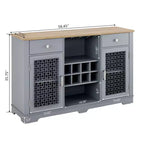 Mobile Credenza Buffet 2 Cassetti 2 Ante, Mobile Bar Caffè, Scaffali Buffet Cucina Sala da Pranzo, Armadio Dispensa Moderno Stile Fattoria