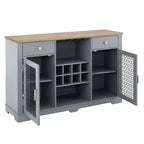 Mobile Credenza Buffet 2 Cassetti 2 Ante, Mobile Bar Caffè, Scaffali Buffet Cucina Sala da Pranzo, Armadio Dispensa Moderno Stile Fattoria