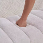 TUYOHW Moderna Panca Ottomana con Tessuto Chenille Trapuntato, Panca da Fondo Letto, Daybed Rettangolare, Sgabello per Toeletta per Soggiorno, Ingresso