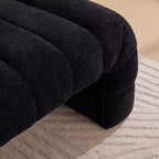 TUYOHW Moderna Panca Ottomana con Tessuto Chenille Trapuntato, Panca da Fondo Letto, Daybed Rettangolare, Sgabello per Toeletta per Soggiorno, Ingresso