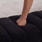 TUYOHW Moderna Panca Ottomana con Tessuto Chenille Trapuntato, Panca da Fondo Letto, Daybed Rettangolare, Sgabello per Toeletta per Soggiorno, Ingresso