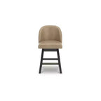 Signature Design by Ashley Neymorton - Sgabelli da Bar Girevoli con Altezza Contatore, Set da 2, Ecopelle Marrone