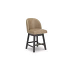 Signature Design by Ashley Neymorton - Sgabelli da Bar Girevoli con Altezza Contatore, Set da 2, Ecopelle Marrone