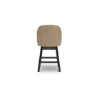 Signature Design by Ashley Neymorton - Sgabelli da Bar Girevoli con Altezza Contatore, Set da 2, Ecopelle Marrone