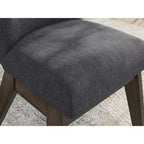 Signature Design by Ashley Kendamor Sedia da pranzo imbottita, set da 2, grigio scuro