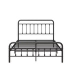 MAYEERTY Struttura Letto a Piattaforma in Metallo Full Size con Robusto Supporto a Doghe e Spazio Contenitore Sotto il Letto per Camera da Letto