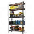 Storage Shelves 5 Tier Garage Shelving Heavy Duty Adjustable Metal Shelving Unit, Garage Shelves for Basement, Warehouse, Pantry, Closet, Kitchen