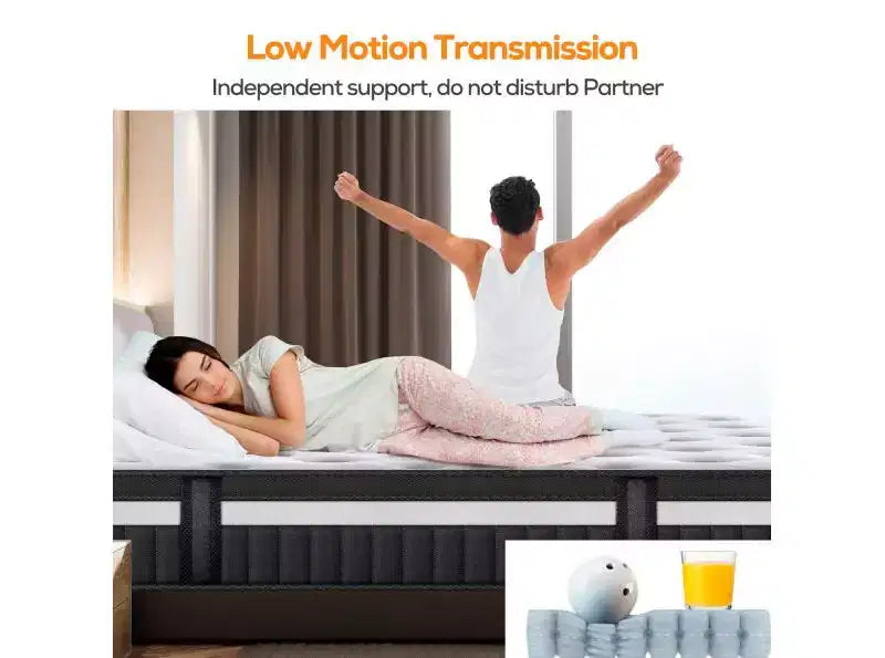 Svuotamento Magazzino Materassi: 14 Materassi Ibridi Queen Size - Memory Foam e Molle Insacchettate Singolarmente, Antidecubito, Certificati CertiPUR-US, Rigidità Media