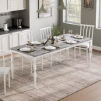 Tavolo da Pranzo Rettangolare per 6 Persone, Tavolo da Cucina Rustico da 200 cm, Tavolo da Pranzo Lungo in Legno, Tavolo da Pranzo e Tavolo per Feste, Grande Famiglia