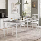 Tavolo da Pranzo Rettangolare per 6 Persone, Tavolo da Cucina Rustico da 200 cm, Tavolo da Pranzo Lungo in Legno, Tavolo da Pranzo e Tavolo per Feste, Grande Famiglia