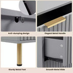 Cassettiera a 8 cassetti per camera da letto, comò moderno in legno largo 55, design anti-ribaltamento, robusto organizzatore per soggiorno, ingresso, cameretta dei bambini