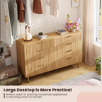 Cassettiera a 8 cassetti per camera da letto, comò moderno in legno largo 55, design anti-ribaltamento, robusto organizzatore per soggiorno, ingresso, cameretta dei bambini