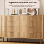 Cassettiera a 8 cassetti per camera da letto, comò moderno in legno largo 55, design anti-ribaltamento, robusto organizzatore per soggiorno, ingresso, cameretta dei bambini