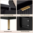 Cassettiera a 8 cassetti per camera da letto, comò moderno in legno largo 55, design anti-ribaltamento, robusto organizzatore per soggiorno, ingresso, cameretta dei bambini