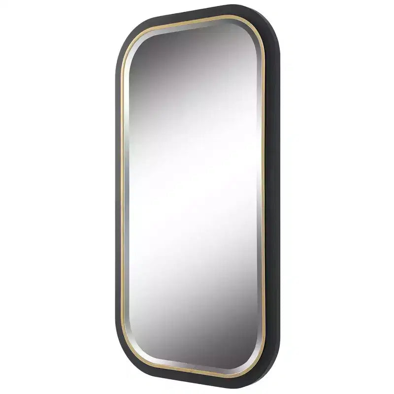 Specchio da parete rettangolare Gold Black 23 1/4 x 43 1/4