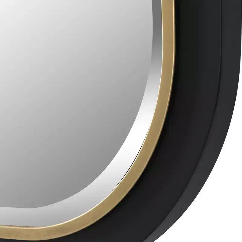 Specchio da parete rettangolare Gold Black 23 1/4 x 43 1/4