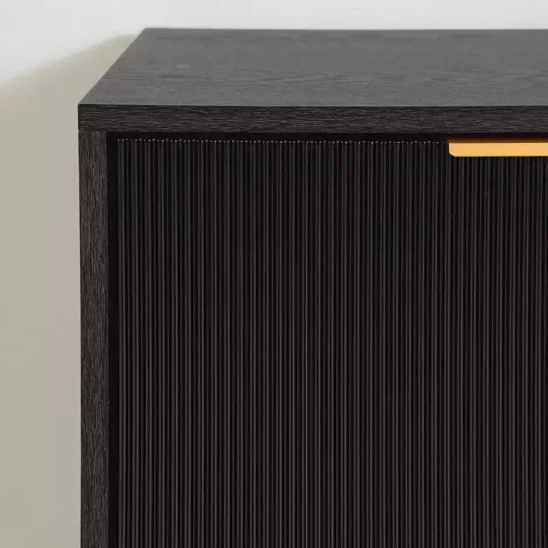 Madia Rovere Cenere/Oro: Credenza Moderna con Contenitore, Mobile da Ingresso, Buffet