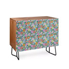 Credenza "Schatzi Betty Floral Walnut Brown" - Deny Designs
